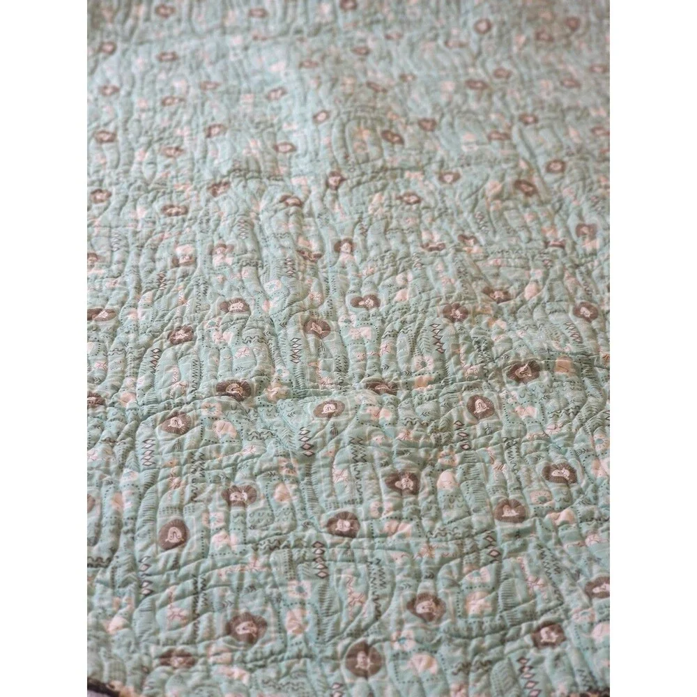 Handmade Quilt Quilted Safari Theme Multicolor Unisex Bedding